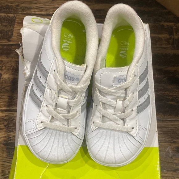 adidas Other - Adidas Neo Toddler White Shoes size 8